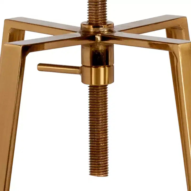 Tabouret de bar style industriel avec assise pivotante et réglable en hauteur