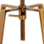 Tabouret de bar style industriel avec assise pivotante et réglable en hauteur