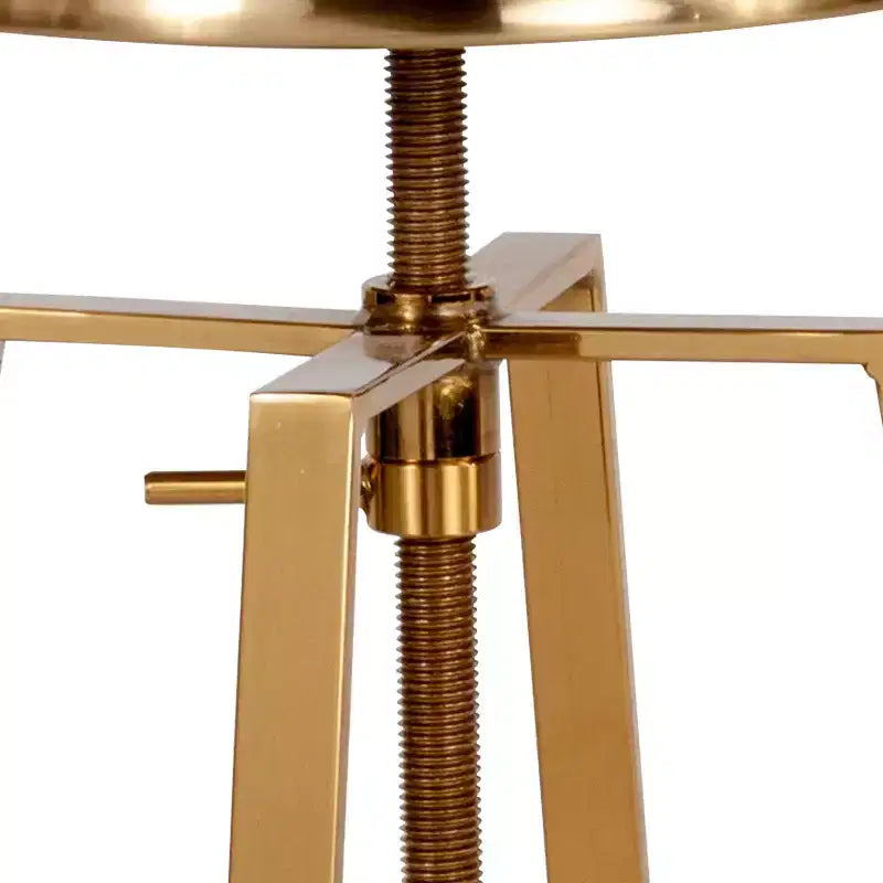 Tabouret de bar style industriel avec assise pivotante et réglable en hauteur
