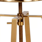 Tabouret de bar style industriel avec assise pivotante et réglable en hauteur